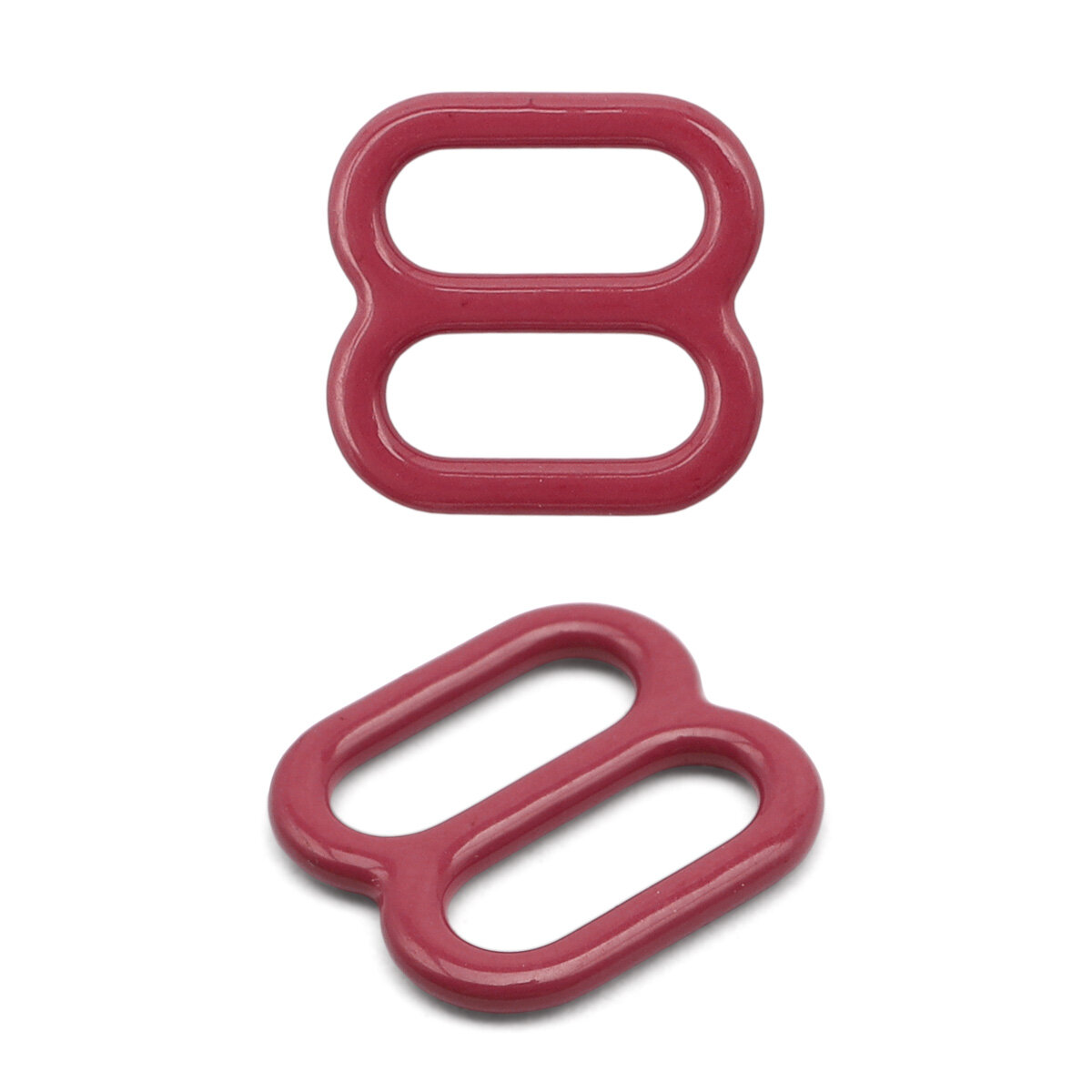 Регуляторы для бретелей 8 мм, 20 шт, металл/эмаль, Айрис (C520 темно-красный)