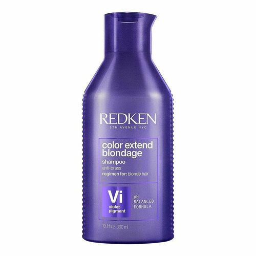 Redken Color Extend Blondage - Шампунь с ультрафиолетовым пигментом для тонирования и укрепления оттенков блонд 300 мл набор по уходу за волосами redken color extend blondage 500 мл