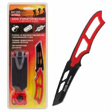 Нож туристический (экос EX-SW-B01R Нож туристический красный (325124))
