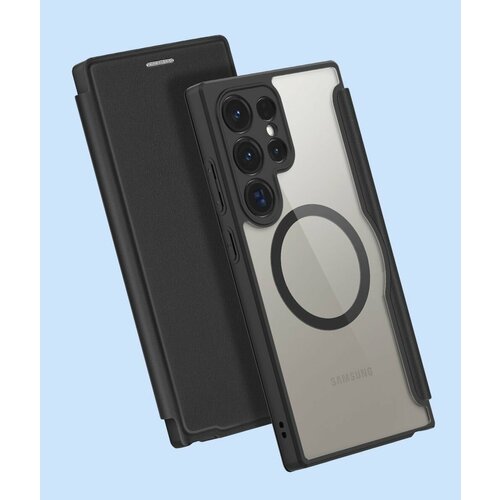 фото Чехол книжка dux ducis для samsung galaxy s24 ultra, с magsafe, черный
