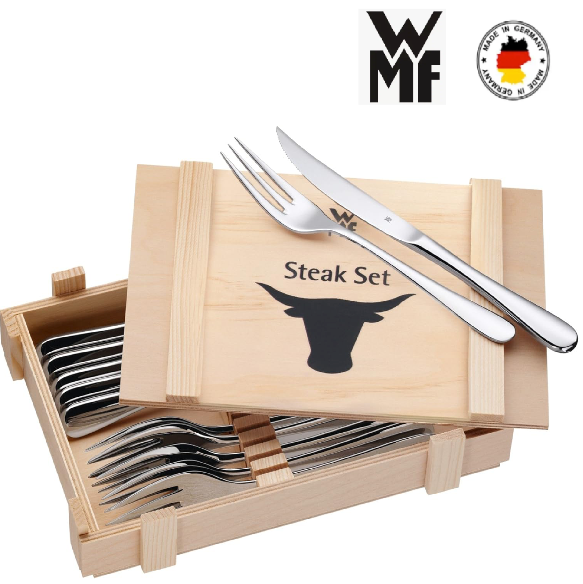 Набор столовых приборов для стейка WMF Geschenkidee, 12 предметов на 6 персон - фото №12
