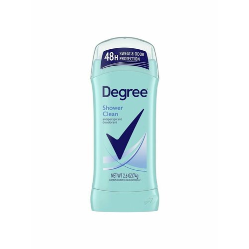 Degree Shower Clean - оригинальный дезодорант-стик, 74 гр first degree fitness австралия рукоятка с датчиком чсс для гребных тренажеров first degree fitness