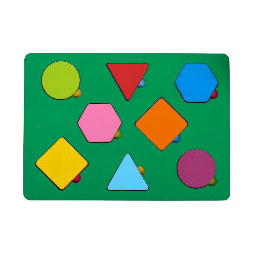 Развивающая настольная игра, деревянная рамка-вкладыш секретики Съедобное - не съедобное, тренируем память и внимание, цвет микс