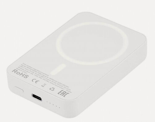 Изображение товара Внешний аккумулятор Ubear Flow 10 000 mAh с поддержкой MagSafe, белый