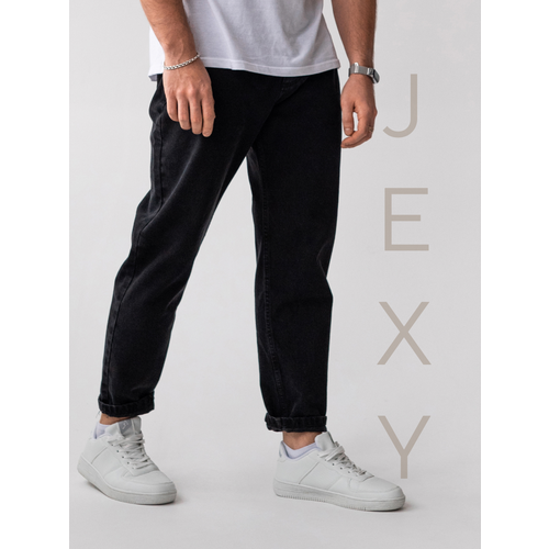 Джинсы бананы JEXY, размер 40-42, черный джинсы бананы jexy размер 48 50 серый