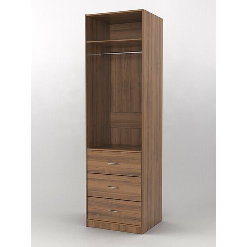 Гардеробный шкаф Комфорт 1 Орех 70 x 60 x 240 см ДхШхВ 21896₽
