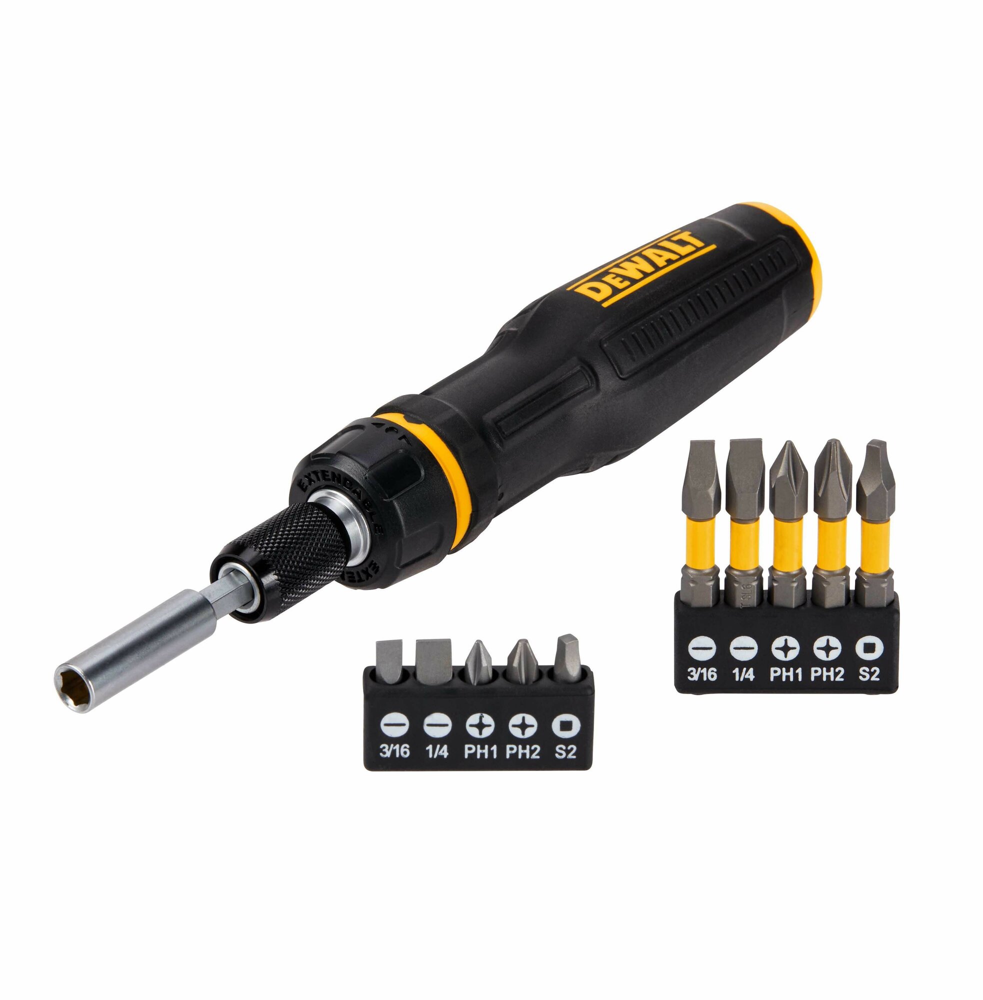 Отвертка DEWALT, телескопическая, со сменными битами, 10 бит, - фото №3