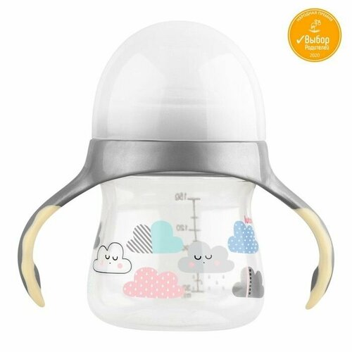 Поильник-непроливайка с мягким носиком Малыши и Малышки 150 мл от 4 мес с ручками 2268₽