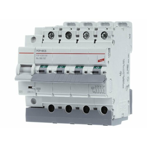 Устройства защиты от перенапряжения - Автоматический выключатель миниатюрный 4-п C40A POP 4 255 C40 – Dehn – 900767 – 4013364156180