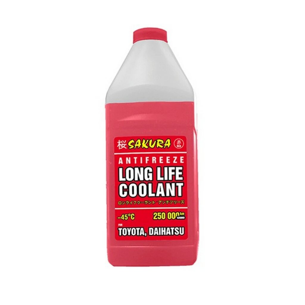 Антифриз Sakura Long Life Coolant Asia P-OAT красный -45°С 1 кг