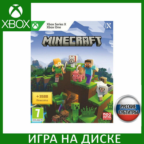 Игра Minecraft 3500 Minecoins Xbox One Series X Русская Версия Диск на Xbox 5590₽