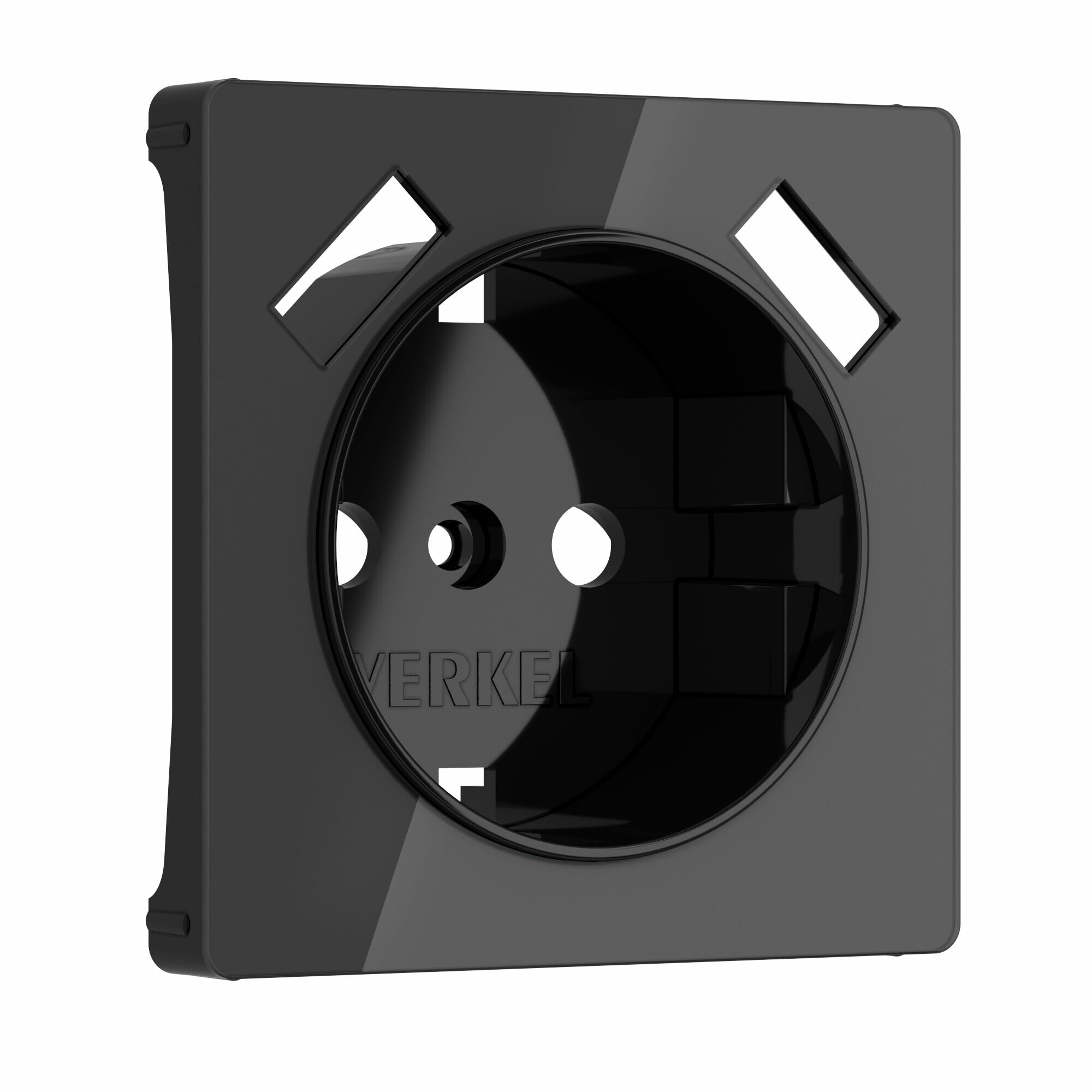 Накладка для розетки USB Werkel W1179548, цвет черный акрил - комплект 3 шт. — фото 1