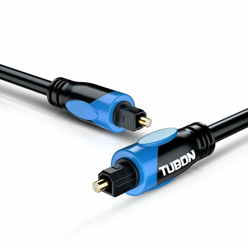 Кабель TUBON Оптический Toslink - Toslink Optical SPDIF T001 10м синий, черный, синий