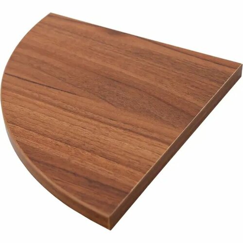 Полка настенная угловая 25x25 см ЛДСП цвет орех антик