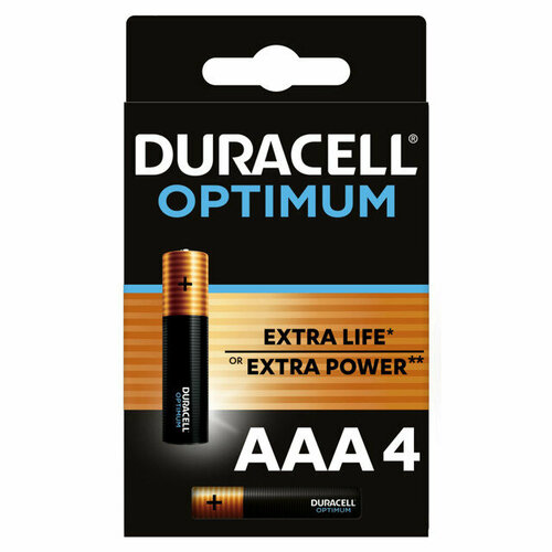 Батарейка DURACELL LR03 AAA блистер 4шт бежевый