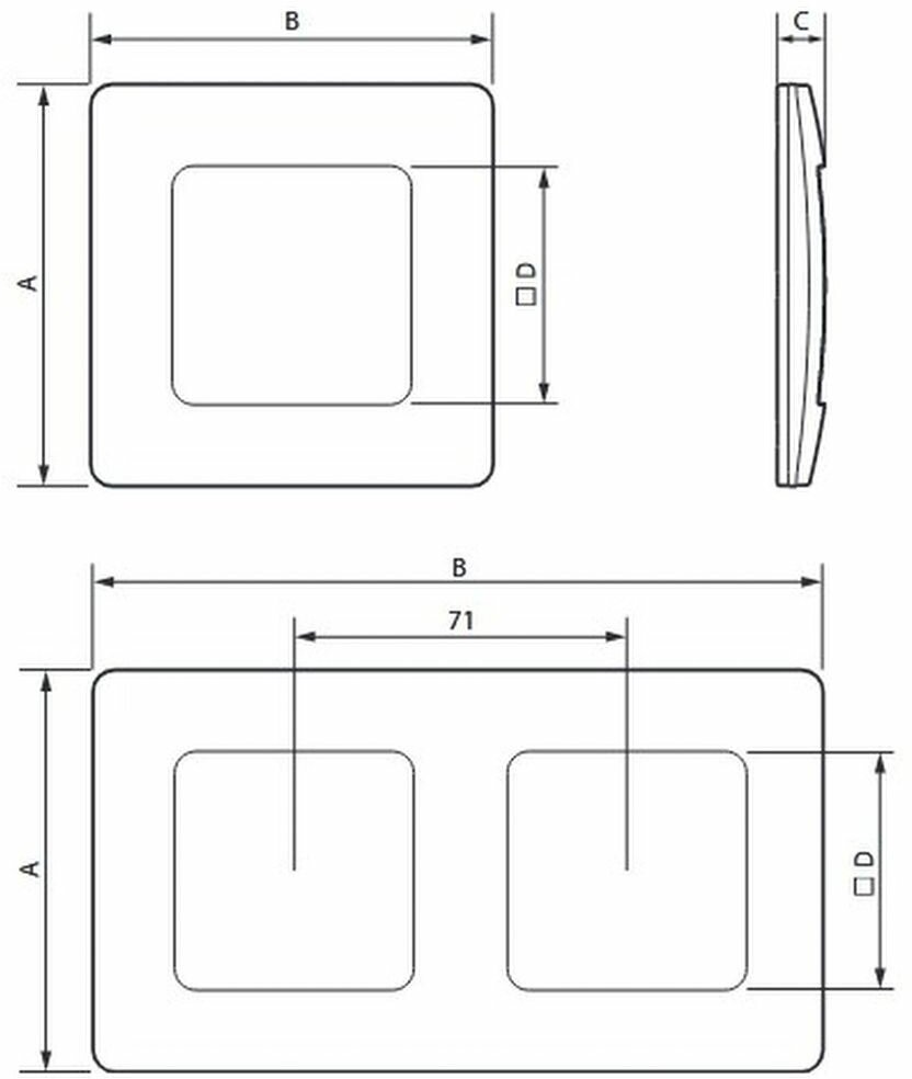 Рамка 3п Legrand 672503 Etika, 16 А — фото 1