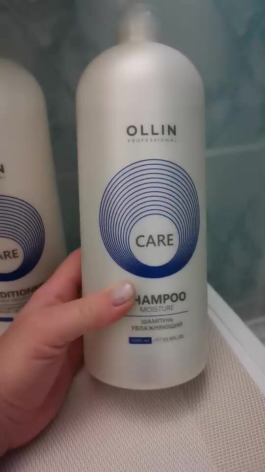OLLIN Professional набор шампунь + кондиционер Care Moisture увлажняющий, 2000 мл, 2 дозатора — фото 1