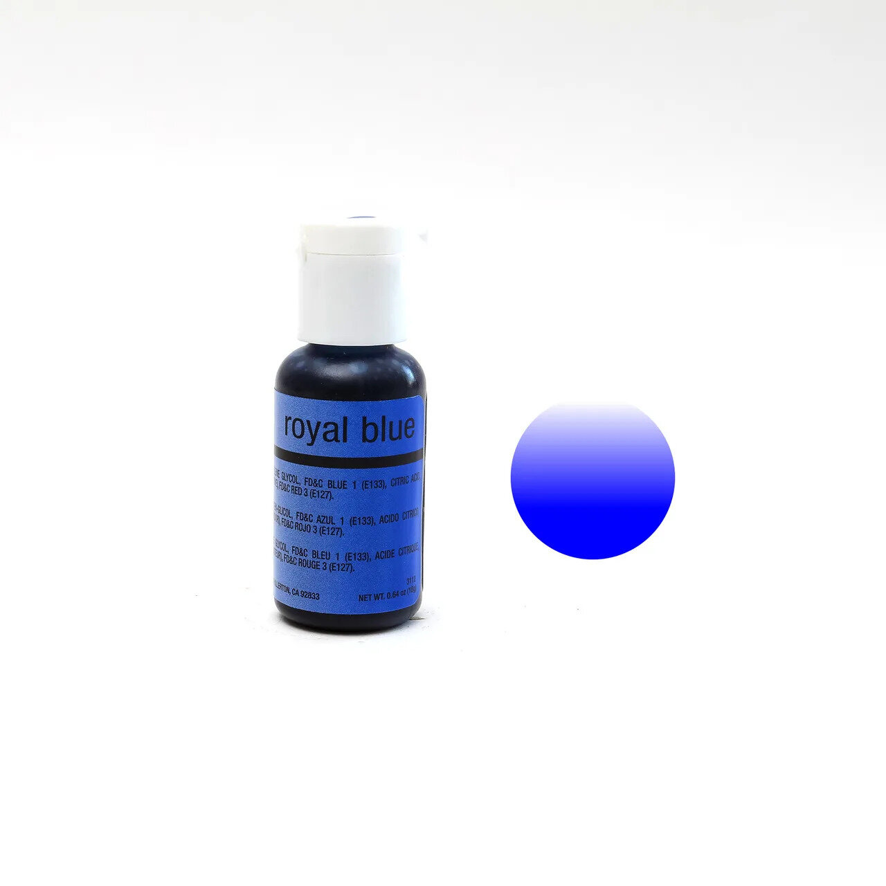 Краска Синий королевский гелевая Royal Blue Liqua-Gel Chefmaster, 20 гр. (набор 2 шт.)