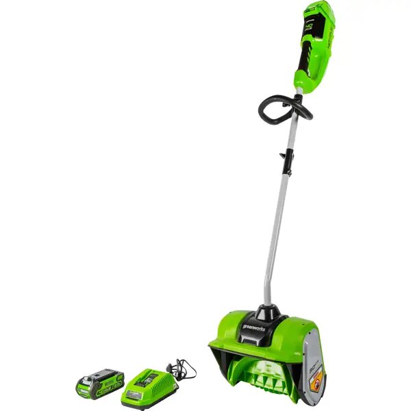 Снеголопата аккумуляторная Greenworks GD40SSK2 30 см 40 В АКБ и ЗУ в комплекте