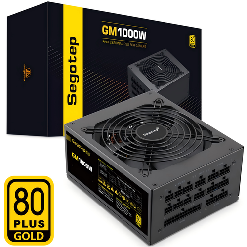 Блок питания компьютера Segotep GM 1000W полностью модульный 80 Plus Gold 13500₽