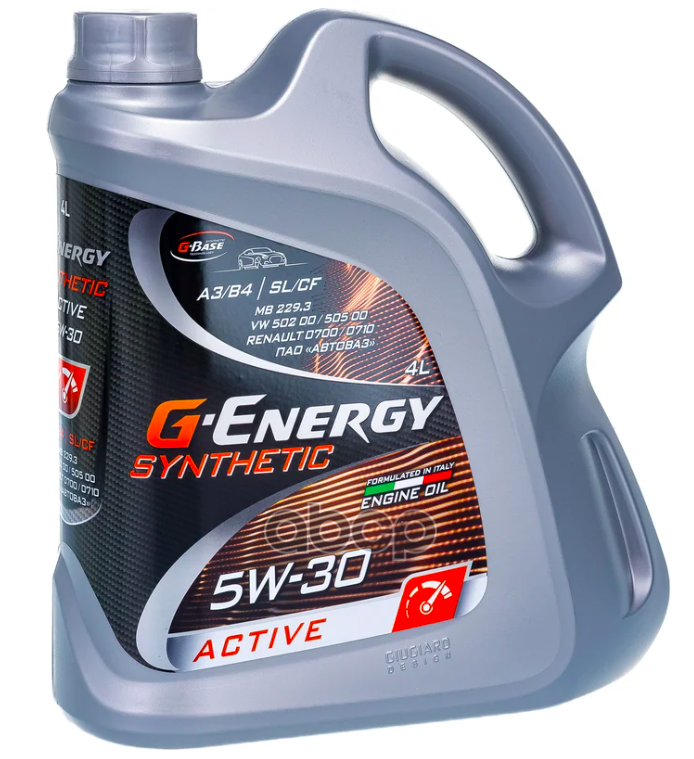 5W30 синт.4L SYNTHETIC ACTIVE G-ENERGY масло моторное Gazpromneft арт. 253142405
