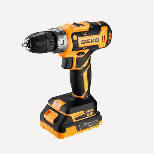 Изображение товара Аккумуляторная дрель-шуруповерт DEKO DKCD20FU-Li в кейсе (063-4093)