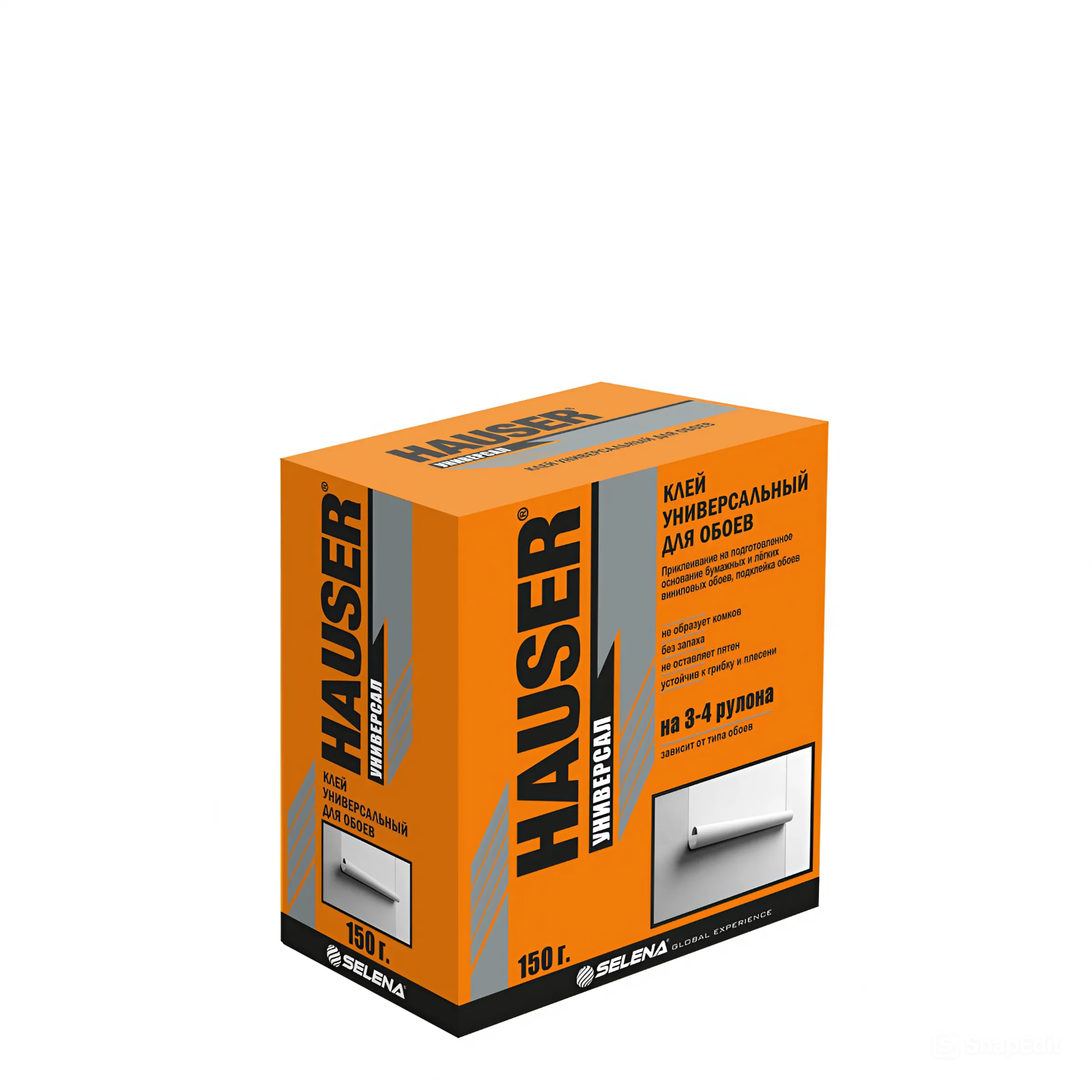 Клей для обоев универсальный Hauser, коробка 150 г, прозрачный