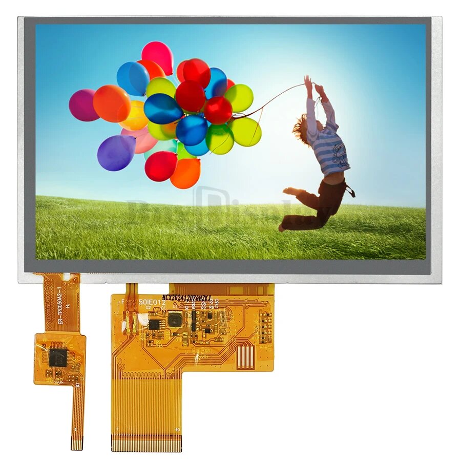 5-дюймовый TFT ЖК-дисплей 800x480 для MP4, Capacitive Touch