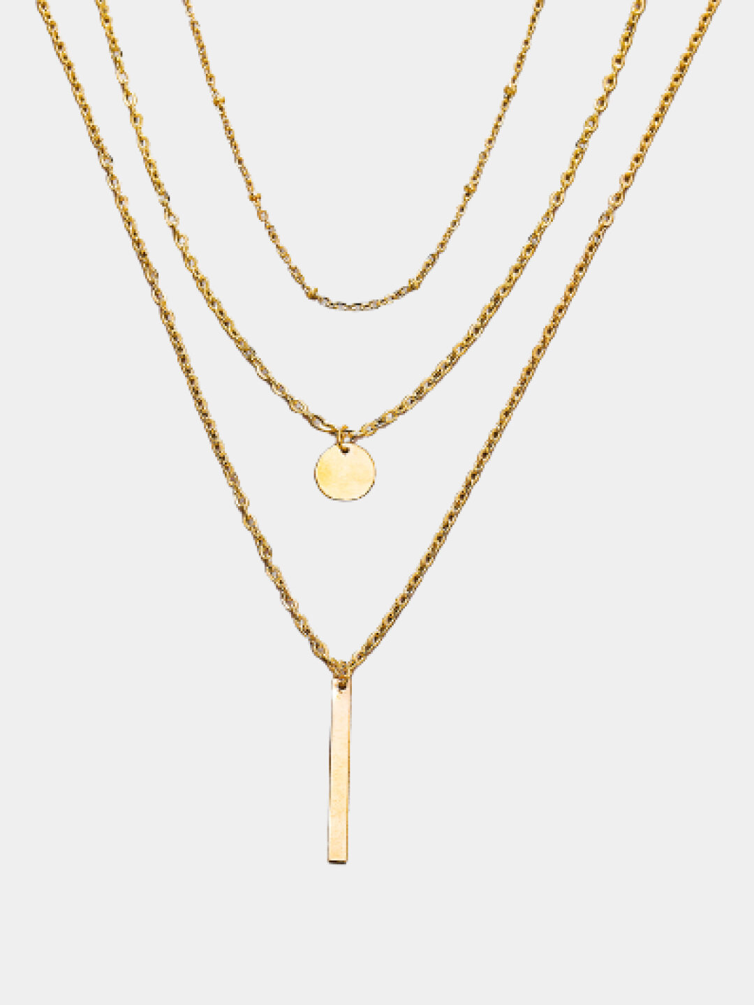 Бусы, длина 16 см, beige — фото 1