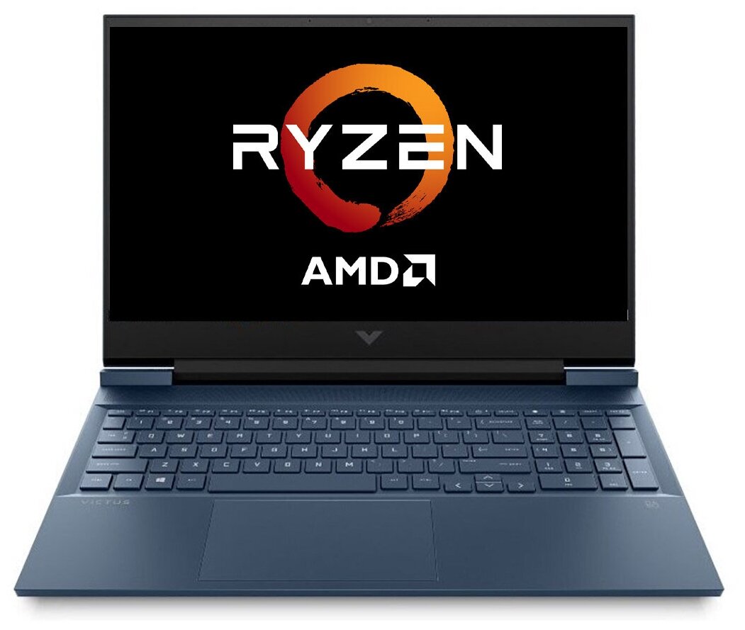 Ноутбук 16.1 IPS FHD HP VICTUS 16-e0079ur blue (AMD Ryzen 5 5600H/16Gb/1Tb SSD/3050 4Gb/W10) (4E1L1EA)