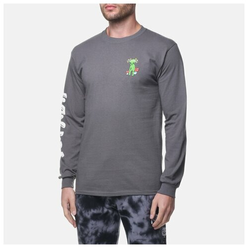 фото Мужской лонгслив ripndip space gang серый, размер l