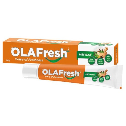 Зубная паста OLAFresh Meswak Toothpaste, 100 мл зубная паста olafresh pure white toothpaste 100 г