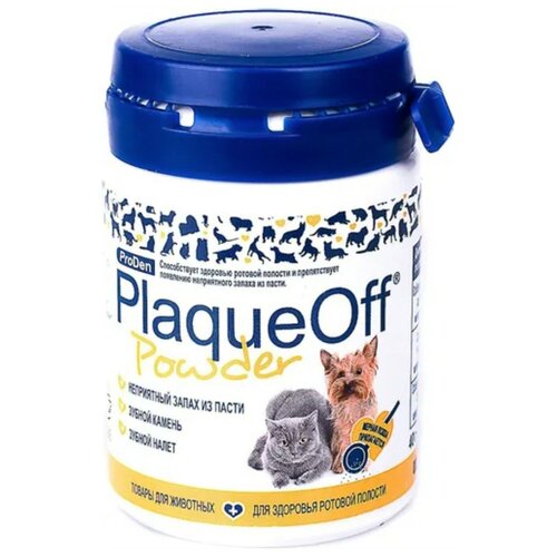 Пищевая добавка ProDen PlaqueOff Powder для собак и кошек 40 г 40 мл