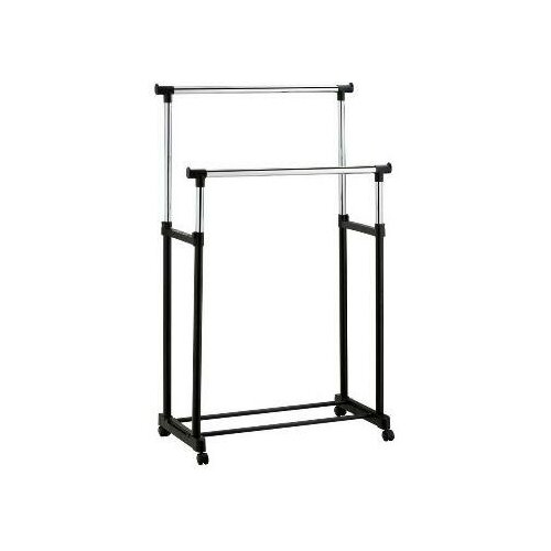 Двойная напольная передвижная стойка для одежды Double-Pole Telescopic Clothes Rack