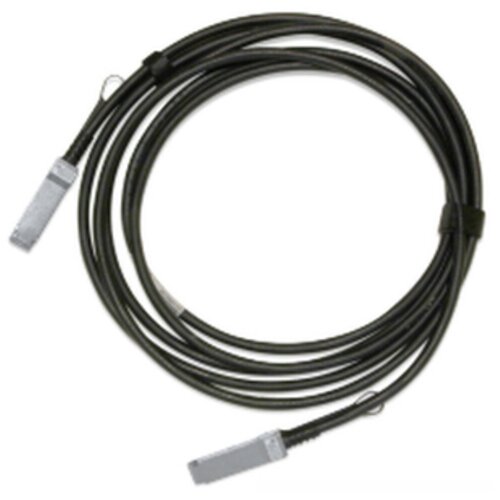 Mellanox passive copper cable, ETH 100GbE, 100Gb/s, QSFP28, 3m, Black, 26AWG, CA-N, 1 year