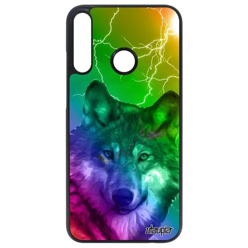 фото Красивый чехол на мобильный // huawei p40 lite e // "дикий волк" одинокий wolf, utaupia, цветной