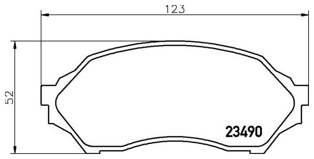 Колодки тормозные дисковые передние MAZDA 323 F VI (BJ)/ 323 S VI (BJ) NP5005