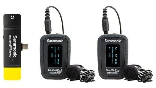 Saramonic Blink500 Pro B6 (TX+TX+RXUC) приемник и 2 передатчика с кейсом-зарядкой для телефона - фото №2
