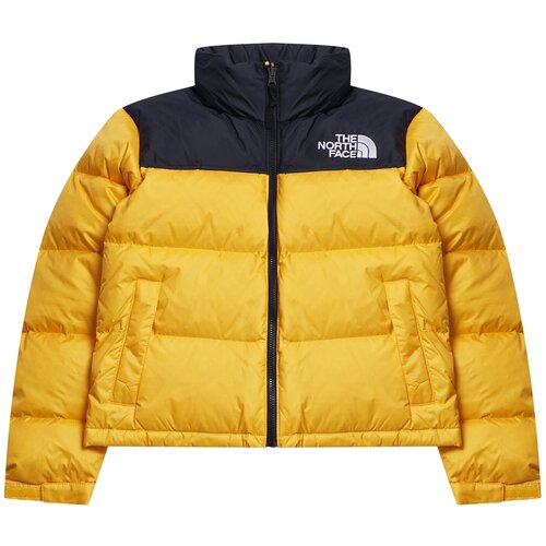 Пуховик The North Face, размер S, золотой, желтый