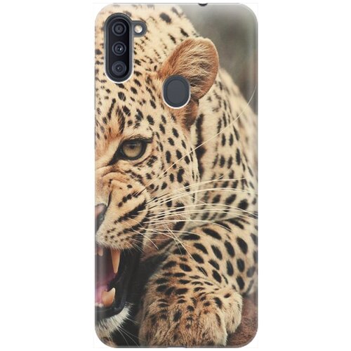 фото Re:pa накладка transparent для samsung galaxy a11 / m11 с принтом "рассерженный хищник"