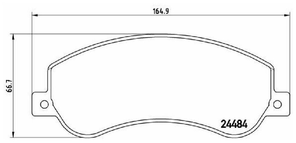 Колодки тормозные дисковые перед, BREMBO P85115