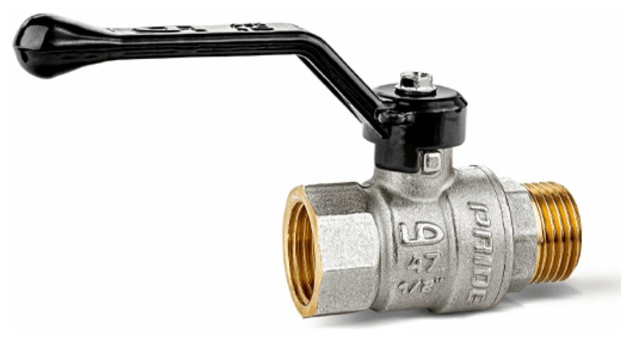 фото Кран шаровой латунный LD Pride 47.15. B-Н. Р 1/2" (Рычаг)