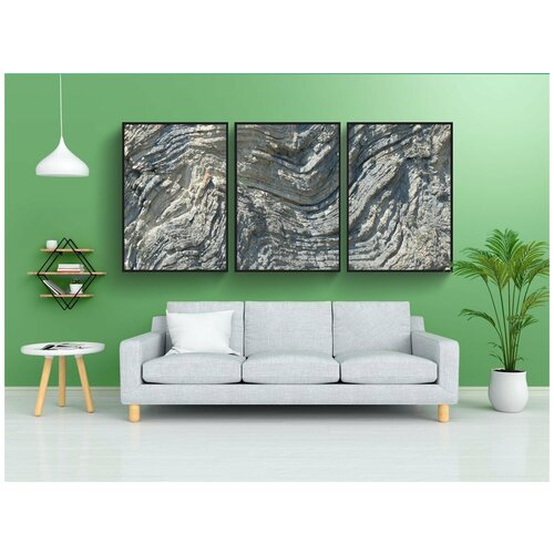 фото Набор модулных постеров для интерьера "скала, сложенный, сложите" 60x90 см. в тубусе, без рамки lotsprints