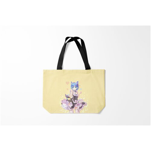 фото Сумка-шоппер / 46х35 см / аниме / re zero. жизнь с нуля в альтернативном мире zero burnettie