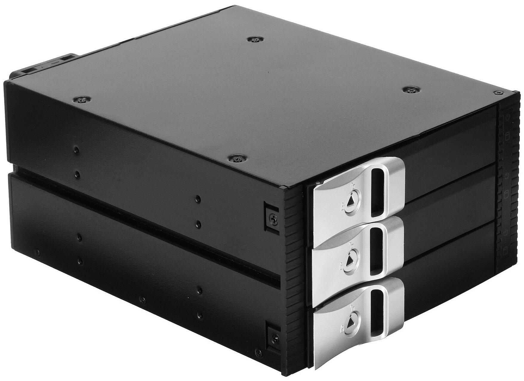 Корзина для HDD ExeGate HS335-01 (универсальная, на 3*3,5" SATA/SAS HDD, занимает 2*5,25" отсека, RTL) EX264639RUS