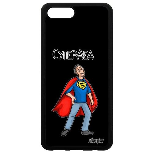 фото Красивый чехол на телефон // honor v10 / view 10 // "супердед" дед комикс, utaupia, черный