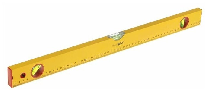 фото Уровень алюминиевый Remocolor, "Yellow", 3 ампулы, 60 см