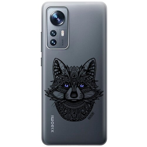 Силиконовый чехол на Xiaomi 12, 12X, Сяоми 12, 12Х с 3D принтом Grand Raccoon прозрачный силиконовый чехол на xiaomi 12 12x сяоми 12 12х с 3d принтом grand cat прозрачный