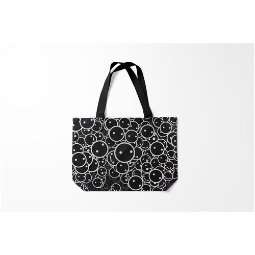 фото Сумка-шоппер / 46х35 см / популярные иллюстрации / текстуры smile texture burnettie