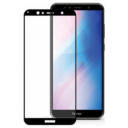 Защитное стекло на Huawei Y7 (2018)/Y7 Prime (2018)/Y7 Pro (2018), 3D, черный, X-CASE пленка защитная гидрогелевая krutoff для huawei y7 prime 2018